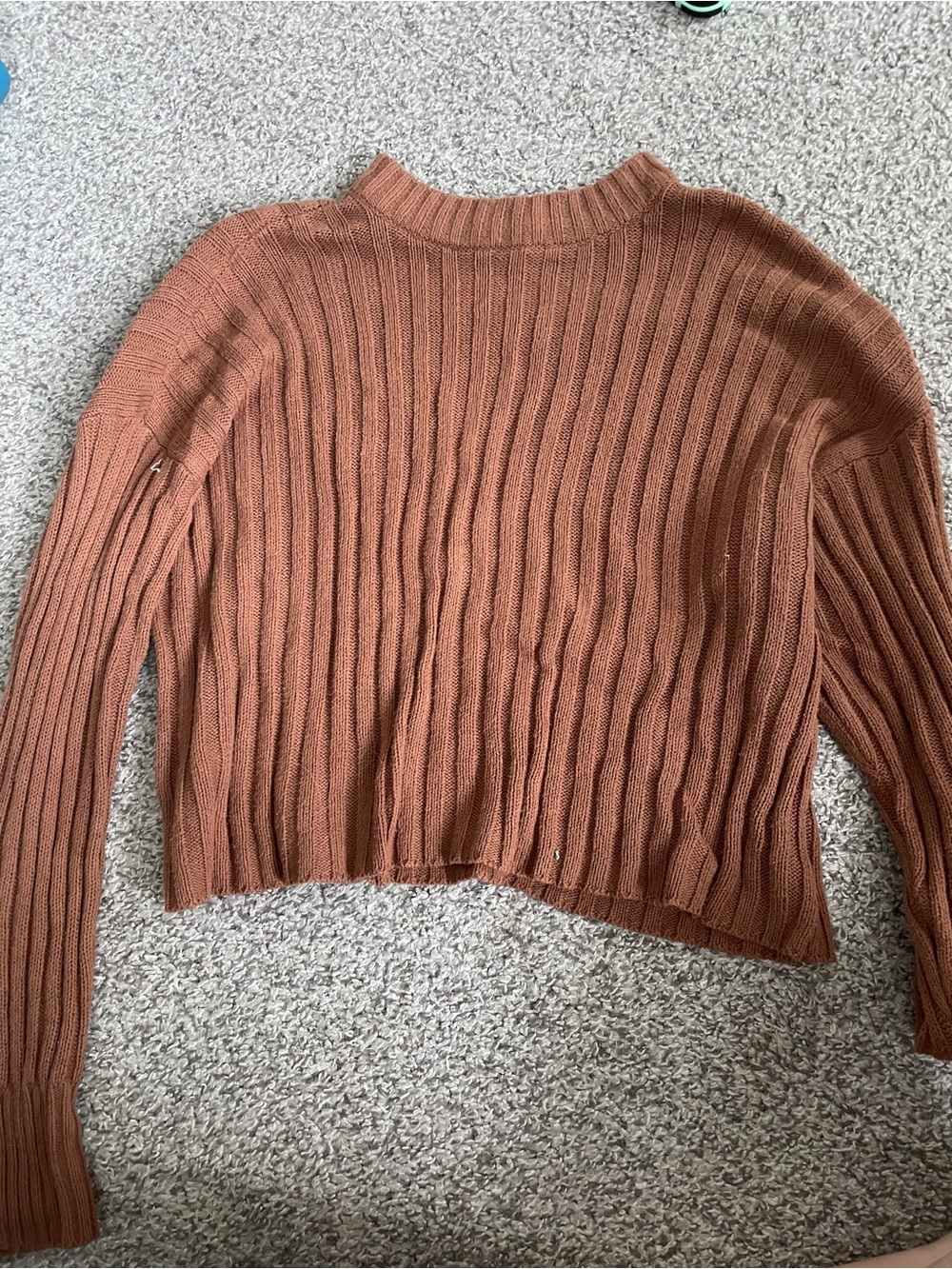 American Eagle Mock-Neck Cropped Women’s Sweater